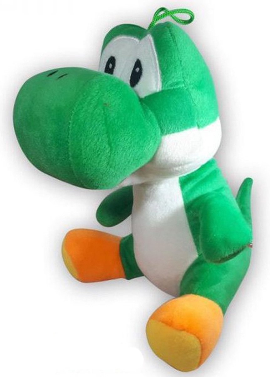 Yoshi Super Mario Bros Donkergroen Pluche Knuffel 30 cm | Nintendo Plush Toy | Luigi Bowser Peach Toad Donkey Kong | Speelgoed knuffelpop knuffeldier voor kinderen jongens meisjes